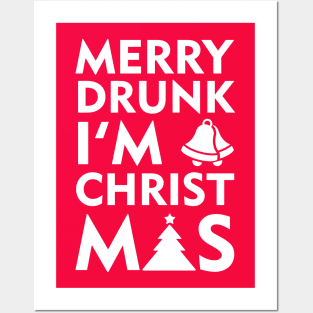 Christmas Merry Drunk im xmas shirt Posters and Art